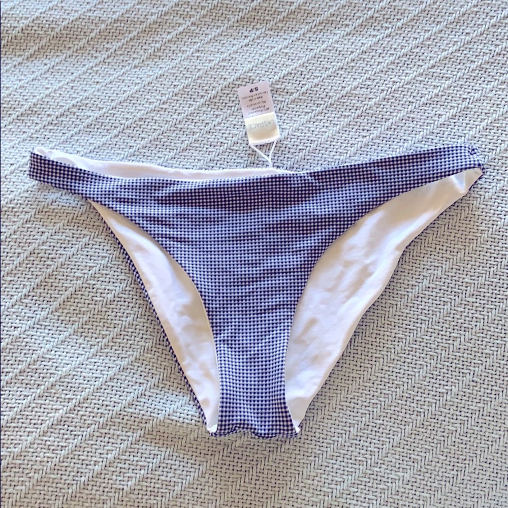 L*Space gingham bikini bottom Sz S